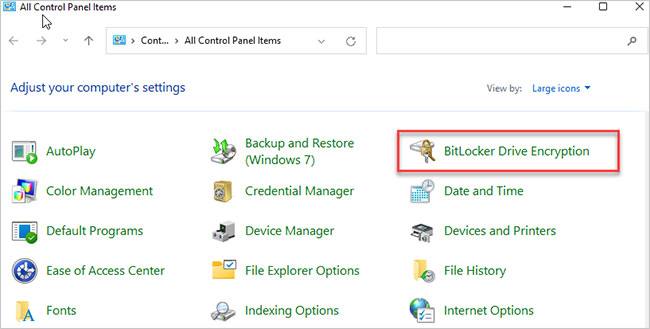Cifrado de unidad BitLocker