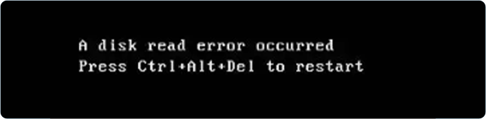 Se ha producido un error de lectura del disco.