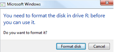 Debe formatear el disco antes de poder utilizarlo -stellar-data-recovery